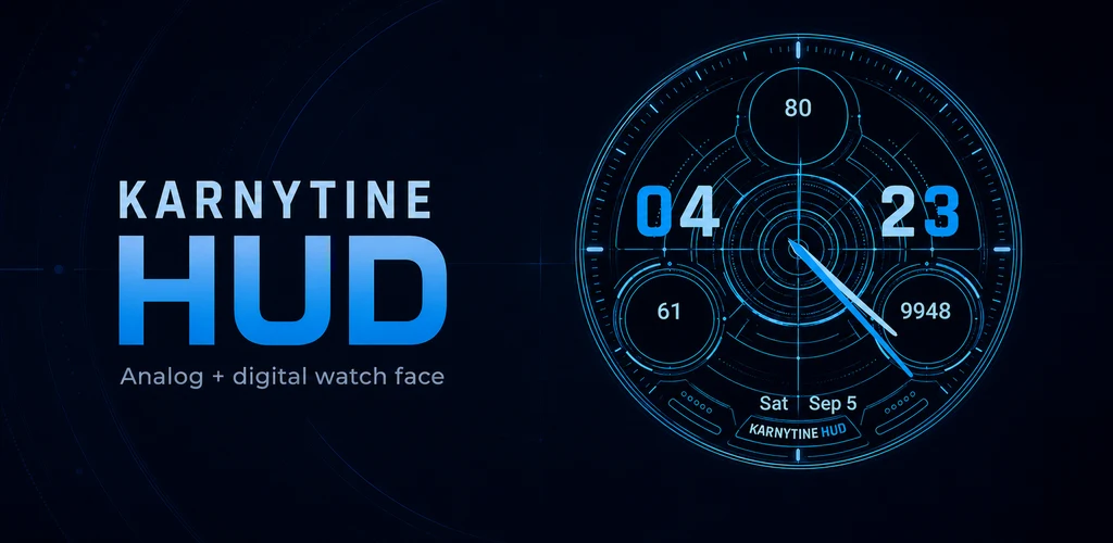 Karnytine HUD watch face preview