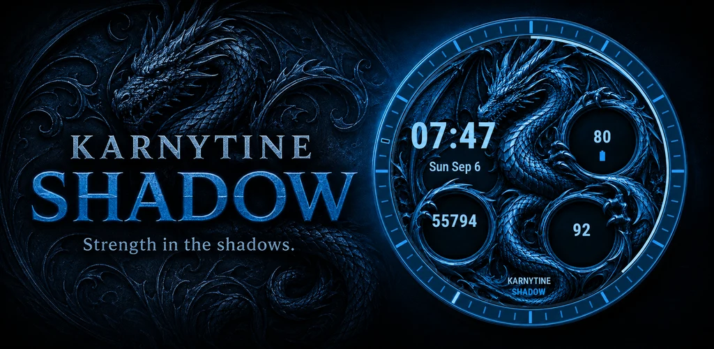 Karnytine Shadow watch face preview